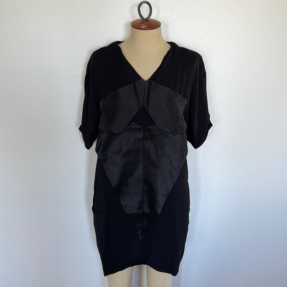 Line & Dot Black Cocktail Mini Dress Size S - Picture 1 of 8